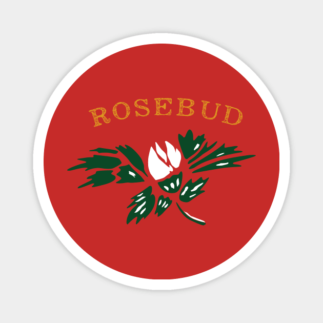 Rosebud Magnet by MindsparkCreative